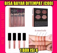 COD HUDA BEAUTY AU NATUREL NUDES ISI 4 LIPSTIK MATTE TAHAN LAMA