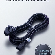 3 PIN UK 13A FUSE C13 POWER CABLE PC LCD MONITOR POWER SUPPLY WIRE 90 DEGREE POWER CORD