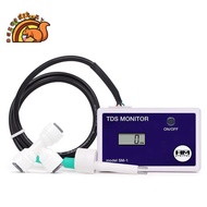 TDS Tester LCD Online Water Quality Meter 0-9990PPM Detection Water TDS Monitor Inlet Outlet Test fo