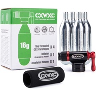 CO2 Inflator Kit without CO2 Cartridges Presta & Schrader Valve Compatible CO2 Bike Pump for Road  M