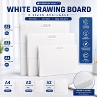 A2/A3/A4 Transparent File Folder Organizer Portable Painting Paper Storage Bag Artwork Document Fold
