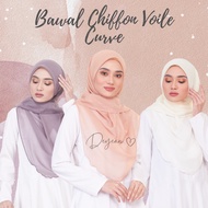 Tudung Bawal Chiffon Voile Curve Bidang 50 Tudung Bawal Raya Akad Nikah