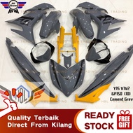 Y15ZR V1V2 Tanam Sticker Airbrush Coverset Yamaha Bodyset Sniper GP150 Cement Grey SIAP TANAM OEM