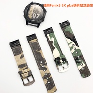 Garmin Fenix5x 935 Plus quick release nylon strap camouflage canvas nylon wristband instinct instinct