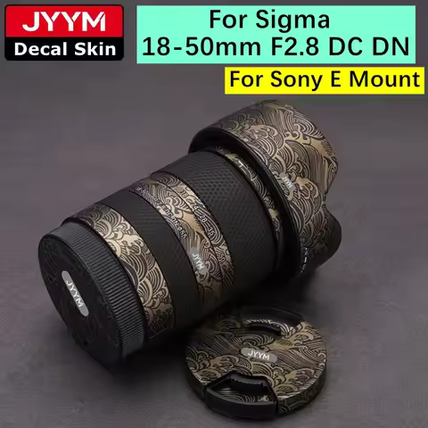 Lens Sticker For Sigma 18-50mm F2.8 DC DN For Sony E Mount Decal Skin Vinyl Wrap Film Protector Coat
