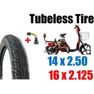 Bicycle E-Bike Electric Bike Tubeless Tire 14x2.5 / 16x2.125 (TLT)
