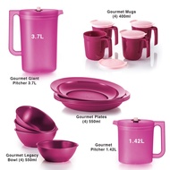 Tupperware Gourmet Pitcher (3.7L/1.42L) / Plates (550ml) / Bowls (600ml) / Mugs (400ml) / Handy Beverage Drinking Set