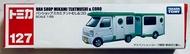 絕版 TAKARA TOMY 金屬車仔 - NO. 127 VAN SHOP MIKAMI TENTMUSHI & CORO 露營車 營地車 (SCALE 1/55) (盒不完美) TOMICA 長車