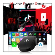 Apple Carplay Wireless Adapter Dongle Converts factory wired support watching videos YouTube/Netflix