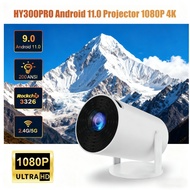 【IN STOCK】Hy300Pro Projector Wifi Bluetooth Cinema Android 11.0 Led Small Projector projektor 4K And