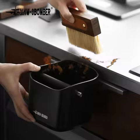 MHW-3BOMBER Coffee Knock Box Espresso Grounds Bucket Barista Knock Box Tools Mini Professional Cafe 