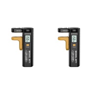 2X Digital Battery Tester LCD Display AA/AAA/C/D/9V/1.5V Button Cell Battery Capacity Check Detector