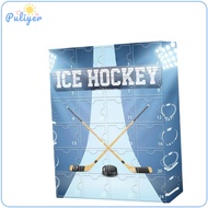 Ice Hockey Advent Calendar 2024 Xmas Gift Accessories Toy Decorative with Surprise Toys Desktop Toy