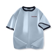 Áo Thun Phông In Chữ TOGETHER Nam Nữ Tay Lỡ Form To Rộng Chất Liệu Cotton Co Giãn 4 Chiều Dày Dặn Ph