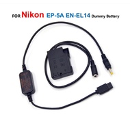 USB Cable EP-5A Dummy Battery EN-EL14 EN-EL14A Nikon P7000 P7800 D3100 D3200 D3300 D3400 D5100 D5200