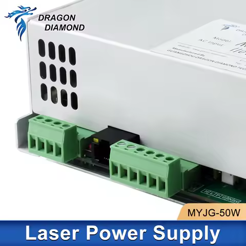 50W MYJG Co2 Laser Power Supply 110V-220V For 3020 4040 4060 Laser Tube Engraving Cutting Machine