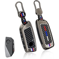 Jaronx Compatible with BMW Key Fob Cover X5 X6 2025/ 2 3 5 7 X1 X7 iX i7 XM 2023-2025, Metal Keys Ho