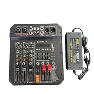 Albedo AJ4 Audio Mixer 4-channel equipped with integrated amplifier, 200W + 200W, 99DSP output power