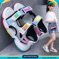 HNK STORE - GIRLS' MOUNTAIN SANDALS MADE OF SYNTHETIC HOLONGRAM CESUAL KK 55