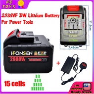 IFONSEN 2988VF Large Capacity Lithium Battery Electric Drill Battery DW Lithium Battery for Power To