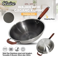 Stainless Steel Ear Handle Wok/Thick Wok Wok Wok