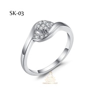 MAHESWARI JEWELRY WOMEN'S RINGS SILVER RINGS ENGAGEMENT RINGS SK-03 WEDDING RINGS
