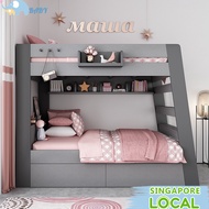 Baby Bunk Bed Double Decker For Kids Adults Queen Bunk Bed With Drawer Mattress Set High  Modern Quality Wood Structure