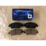 HONDA CITY TMO , GM6 , JAZZ,GK T5A FRONT BRAKE PADS , DISC BRAKE PAD NISSIN *ORIGINAL* (2007-2020)