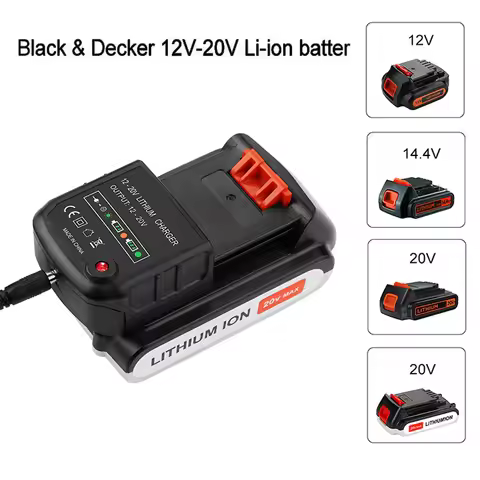 Safe Li-ion Battery Charger for Black&Decker 14.4V 20V Li-ion Battery LBXR20 LBXR20-OPE LB20 LBX20 L