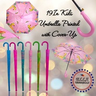 (ecshop) 19 inc j-handle kids umbrella Assorted Design w/cover up Umbrella High Quality