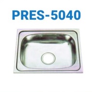 Kitchen Sink Prestile 5040 Bak Cuci Piring 1 Lubang Stainless Steel