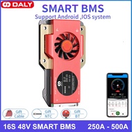 Daly Smart BMS 16S 48V 3.2V Lifepo4 250A 300A 400A 500A Bluetooth Batt With Balance with FAN RS485 C