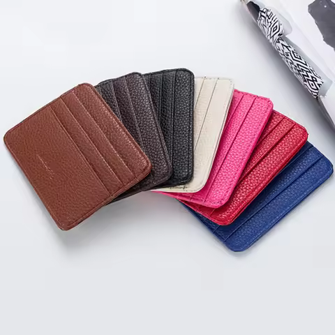 Ultra Slim Front Pocket Wallet Mens Women Wallet With Card Slots Travel Credit Card Holder Wallet Mo