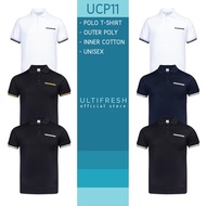 ULTIFRESH Hybrid 180gsm Minimalist Polo T-Shirt UCP11 Unisex Polycotton Sweat Absorbent Comfortable 
