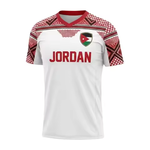 2026 New Flag of Jordan 3D Printing Football Jersey Family Matching Y2K T-shirt Suitable for Daily a