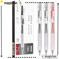 MAG 5Pcs Neutral Pen, 0.5mm School Stationery Supplies Gel Pen Set, Creative Writing Tool Black/Blue/Red Ink Refill Smooth Writing&amp;fastdry Signature Ballpoint Pen