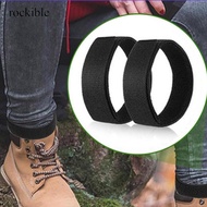 rockible 6 Elastic Leg Straps, Boot Ties, Practical Boot Straps, Ankle Straps for Cycling, Backpacki