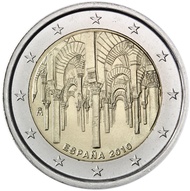 Spain 2010 World Heritage Site Cordoba Cathedral 2 Euro New Original Coin Genuine Euro Coins