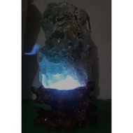 TL over 9kg separate Fluorite stone with lamp base.
