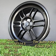 Enkei rpf1 NEW RIM 18x8.5 5x112 5x114.3  ET38 Color Black TM Auto Tyre Service Johor Baru