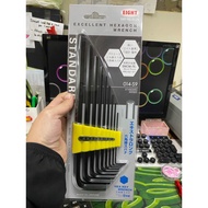 Eight Tool Hexagon Extra Long Wrench 1.5mm-10mm (9pcs/set) Made in Japan 014-S9