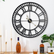 Klasik Jam Dinding Wall Clock Iron Wood Clock Jam Hiasan Dinding Decor Classic Design 40cm / 50cm / 