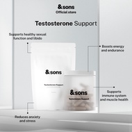 andSons Testosterone Support Supplement | Boost Vitality, Energy & Muscle Mass | Ashwagandha & Maca