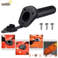 WATTLE Fishing Rod Holder Plastic Kayak Fishing Pole Canoe Side Tackle With Cap Cover