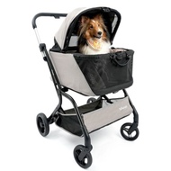 IBIYAYA INSTACOLLAPSE DETACHABLE DOG STROLLER - TAUPE 1pc/outer (DA-3212)