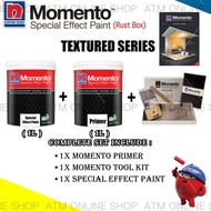 1L NIPPON PAINT Momento Textured Series Special Effect Paint (complete set) Top Coat+ Primer+Tool Kit (ELEGANT)
