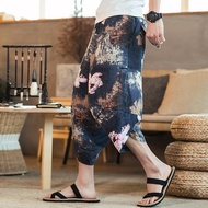 G&MN Samuari Clothes Samurai Clothes Loose Capris spring Samurai wide legged personalized skirt pant