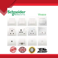 SCHNEIDER VIVACE 1GANG / 2GANG /3GANG / 4 GANG / 20A HEATER SWITCH SOCKET