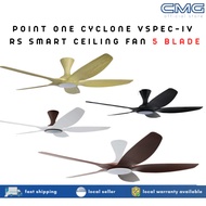 Point One Cyclone VSPEC-IV RS Smart Ceiling Fan 5 Blade (Installation Available)