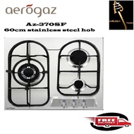 Aerogaz AZ-370SF -60cm Cooker Hob |  Stainless Steel gas hob | 3 burner | Express Free Home Delivery |